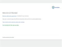 Tablet Screenshot of electronicmandate.com